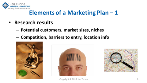 Elements of a Marketing Plan - 1 - Slide6