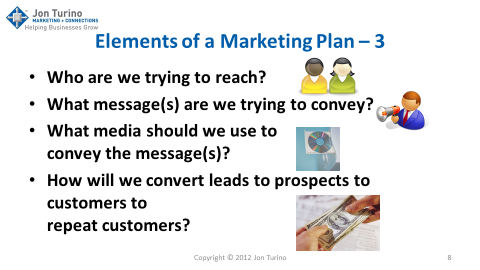 Elements of a Marketing Plan -- 3 - Slide8
