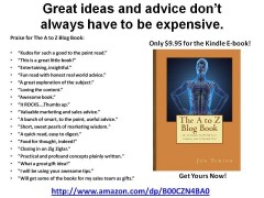 Great ideas ad for The A to Z Blog Book
